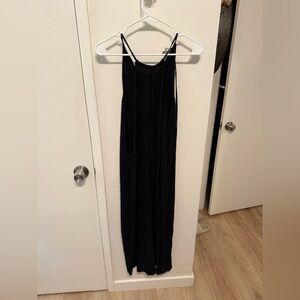 a new day Plisse Black Sleeveless Midi Dress